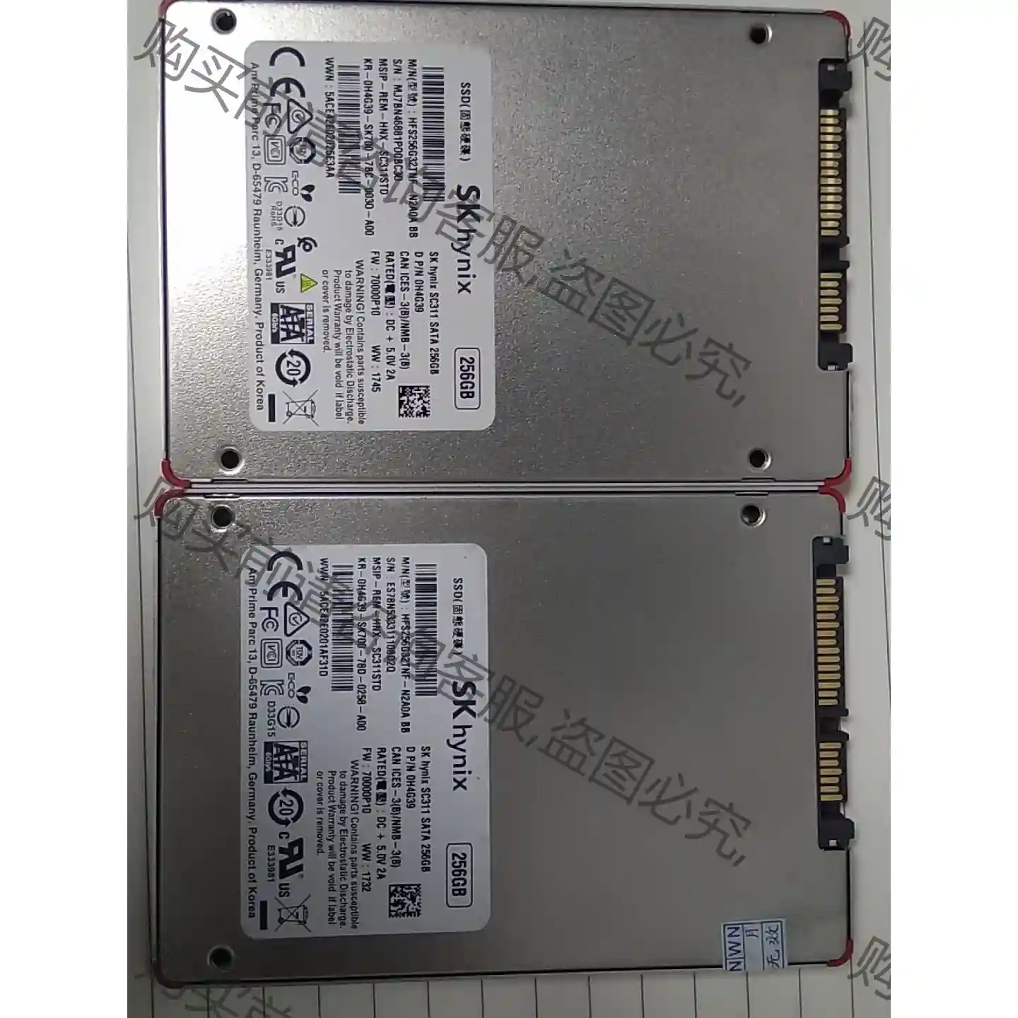 SKhynix海力士 256G 2.5寸 SATA3 先议价 拆机货包好