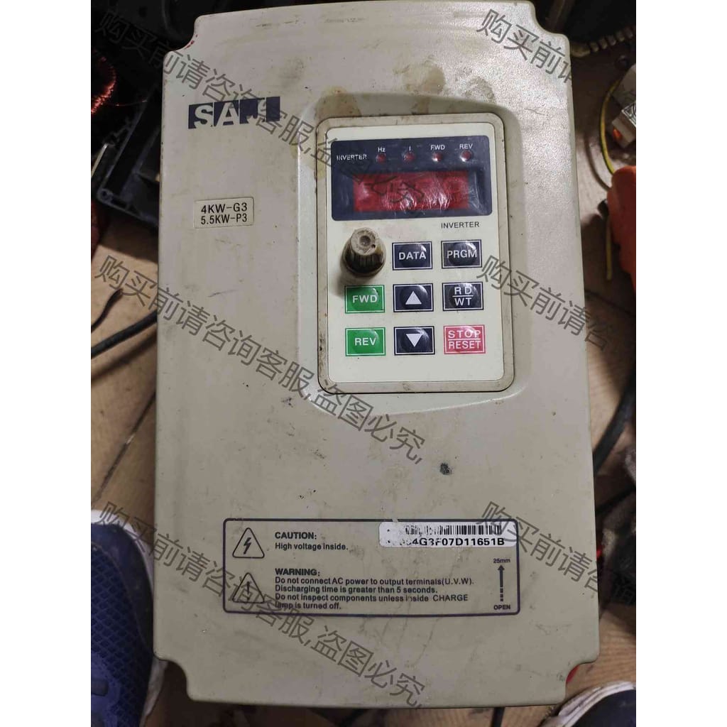 功能正常议价 SAJ三晶变频器V004G3/5R5P3三相4KW/5.5K