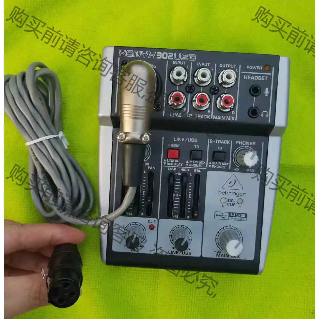 BEHRINGER/百灵达302USB小型调音台 带优质话放 先议价 拆机货包