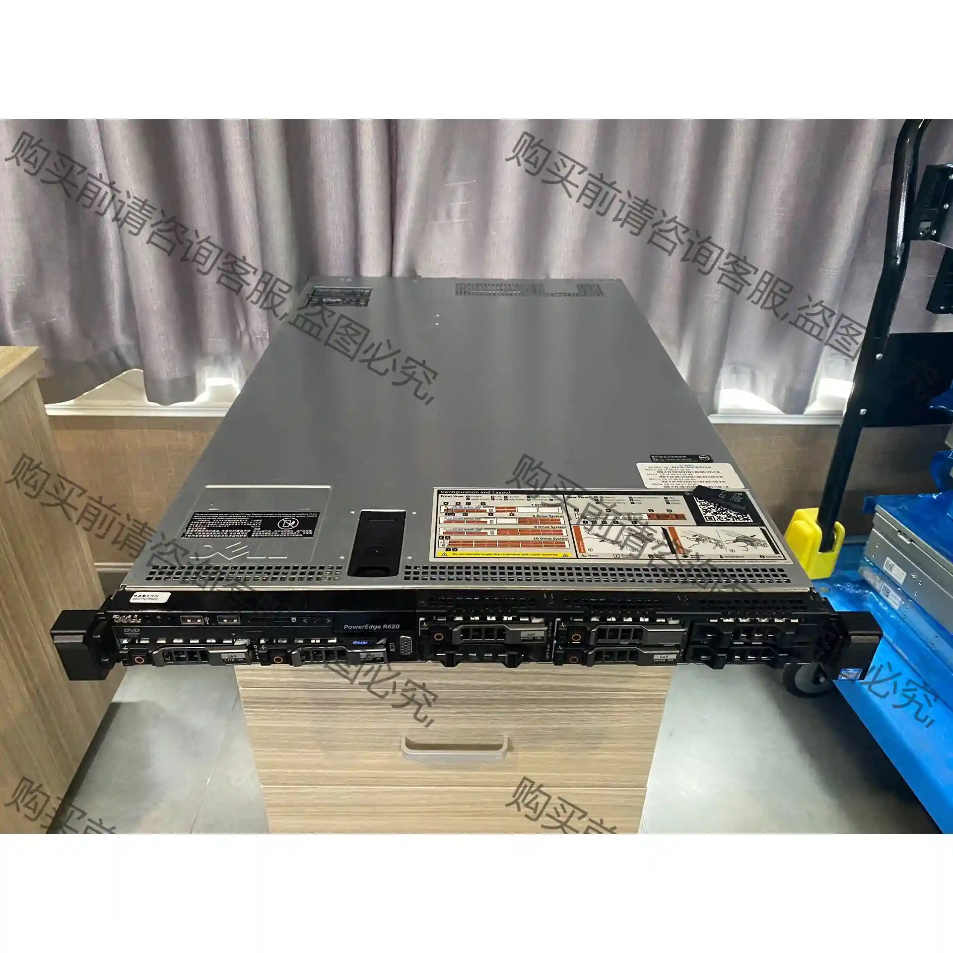 9成新原装正品戴尔DELL 620 1U机架式 2.5寸8盘 先议价 拆机货包