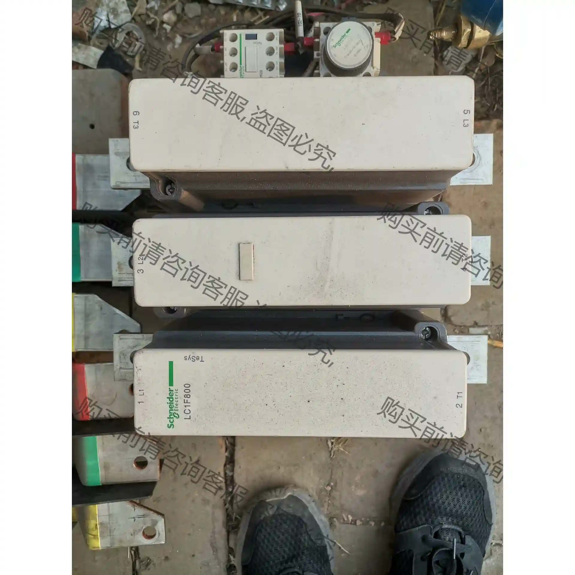 正品拆机9成色施耐de接触器LC1F800外观完整无磕碰有需要 先议价