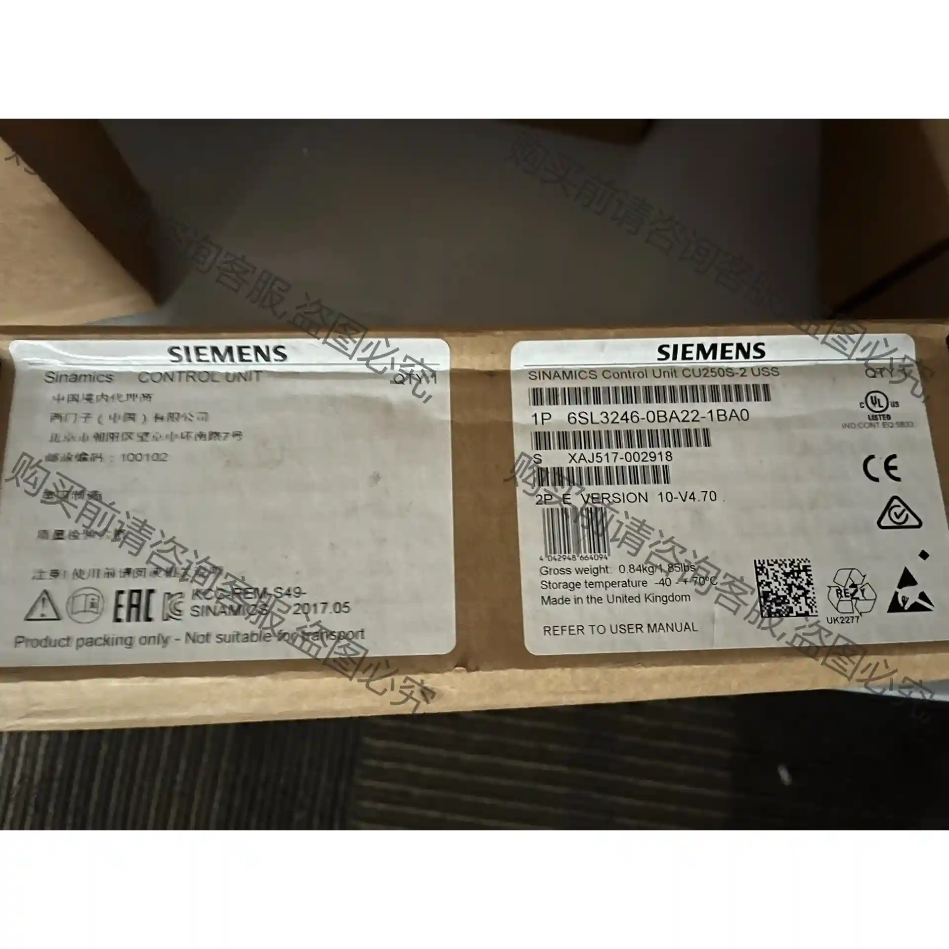 CU250S-2系列6SL3246-0BA22-1BA0西门 先议价 拆机货包好