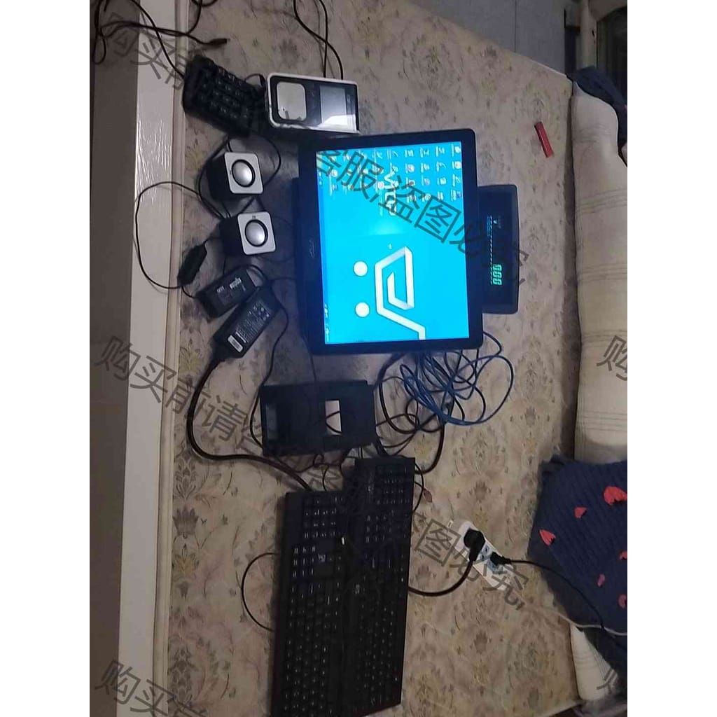 功能正常议价 显示器唯拓VTOP118收款机，15寸液晶显示屏，电容触