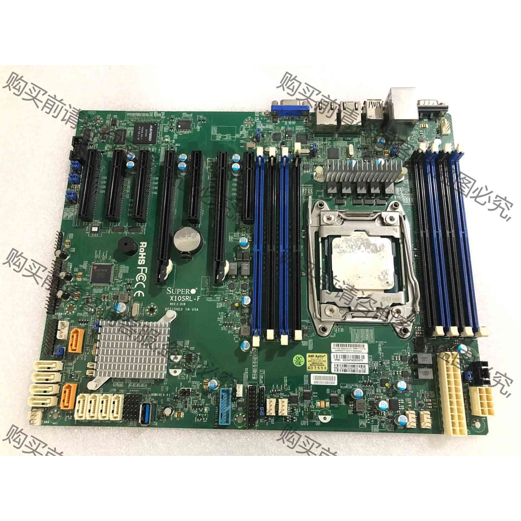 功能正常议价 超微服务器主板X10SRL-F单路X99主板 C612 DD
