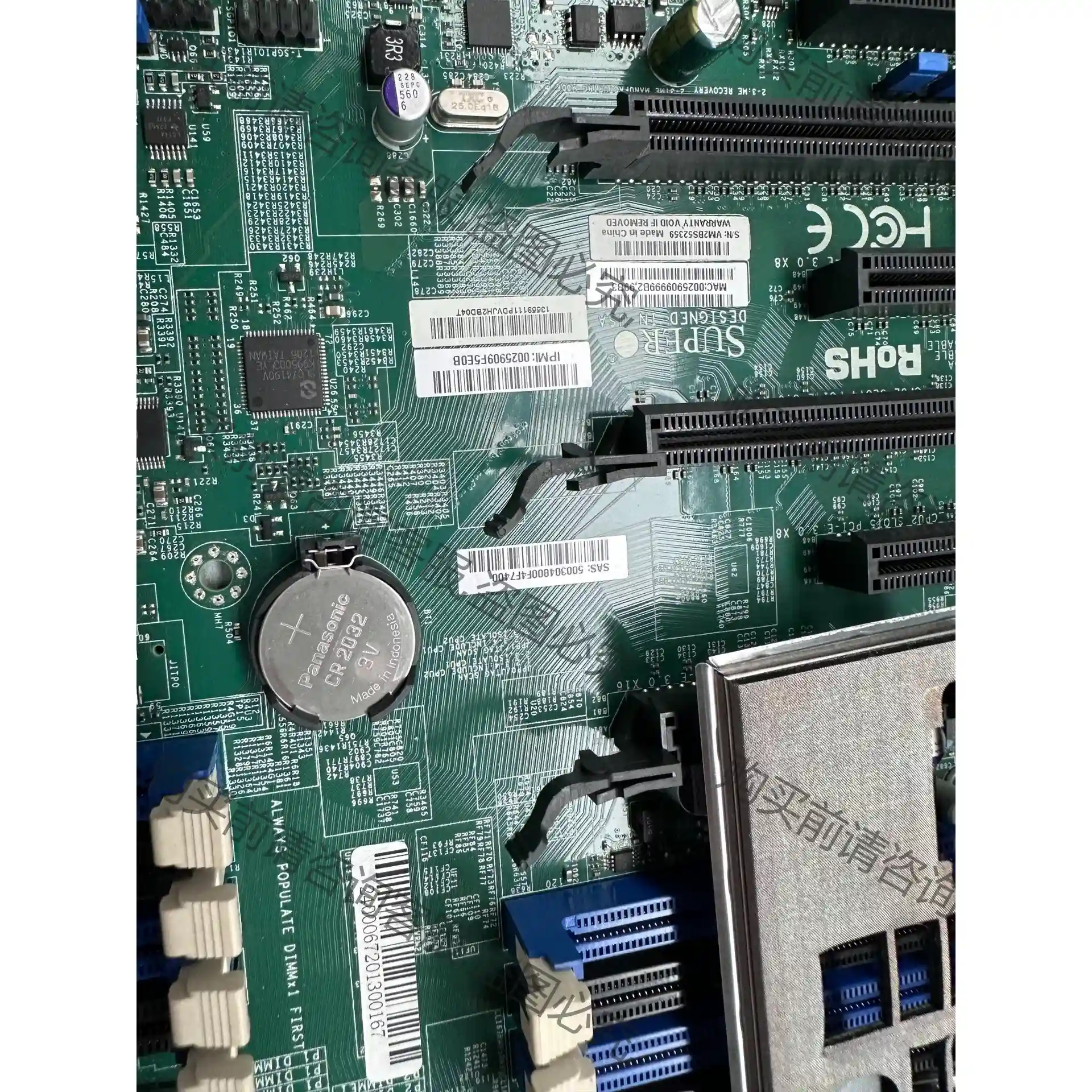 超微主板 X9DR3-F 主板，现货，成色可以，机器拆出来 先议价 拆