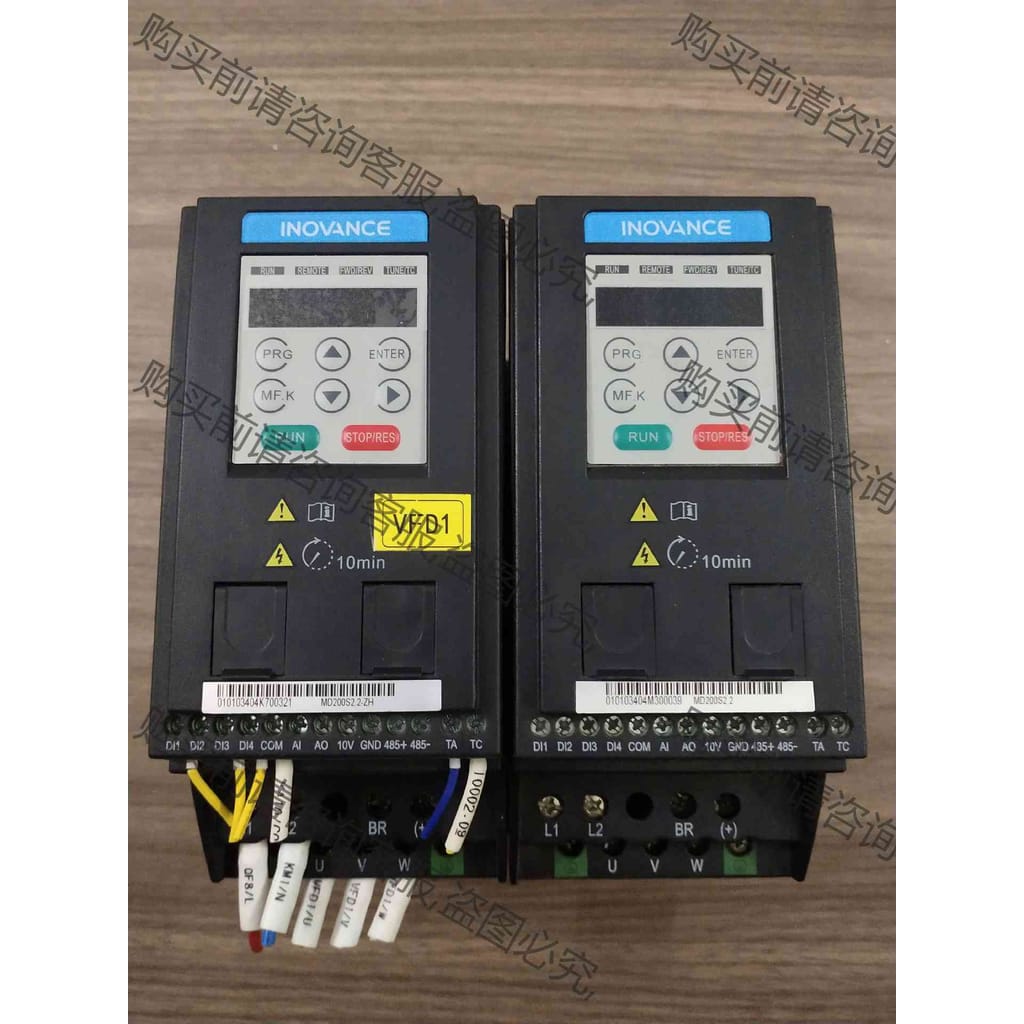 功能正常议价 汇川2.2KW变频器，MD200S2.2，口罩机拆机，成色漂