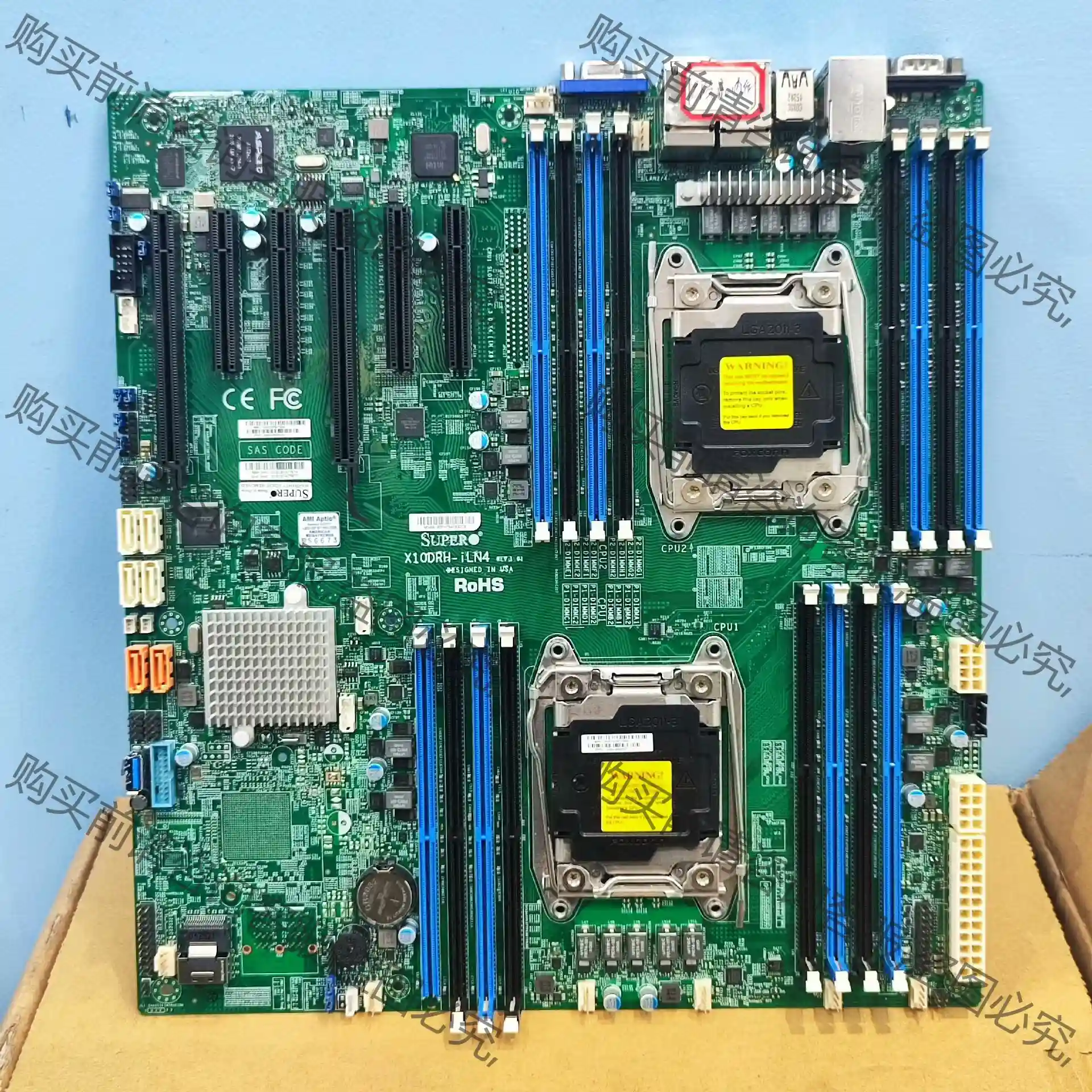 超微 X10DRH-ILN4服务器主板 X99双路2011针 先议价 拆机货包好