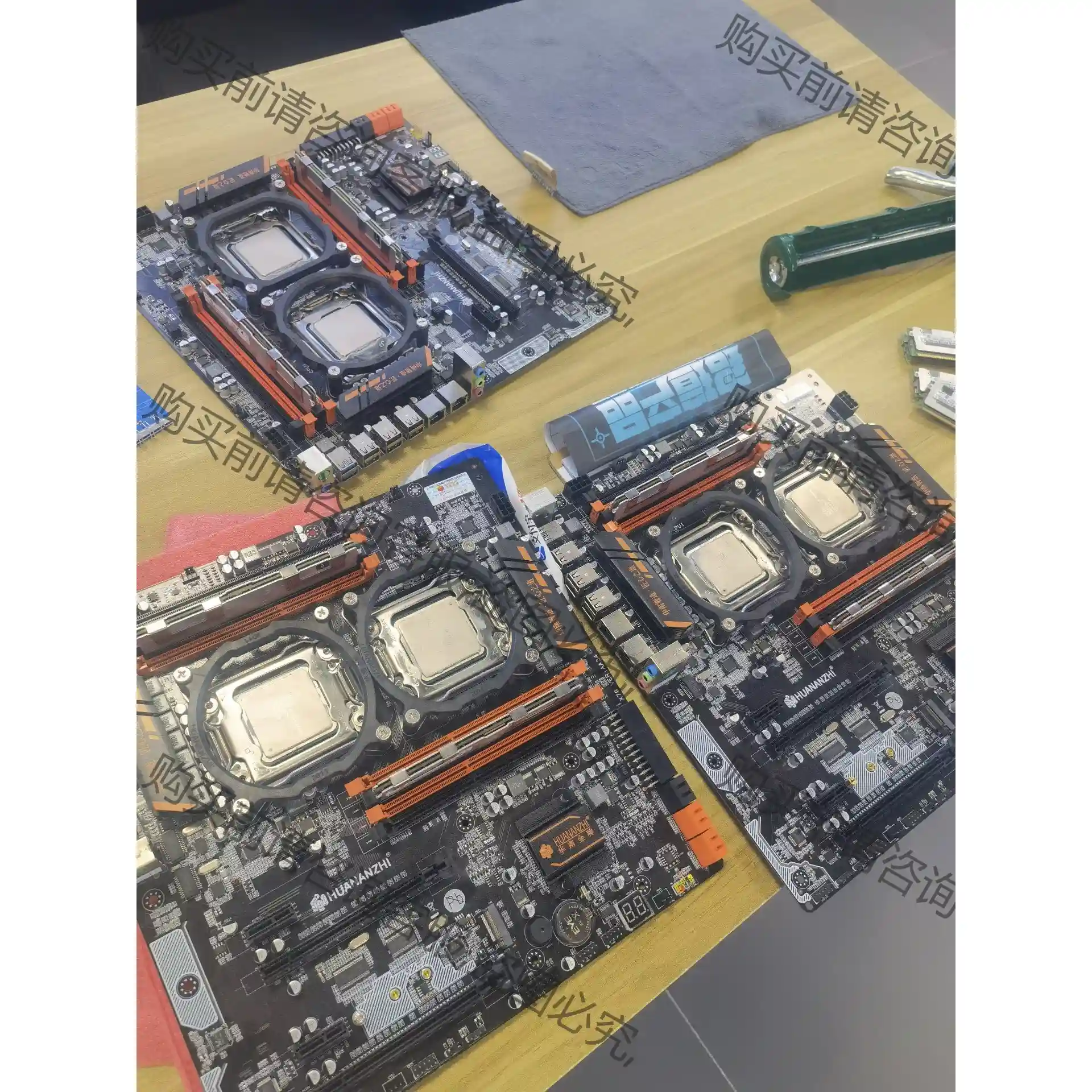 双路e5主机 2690v2双路 64g内存 240g固态硬 先议价 拆机货包好