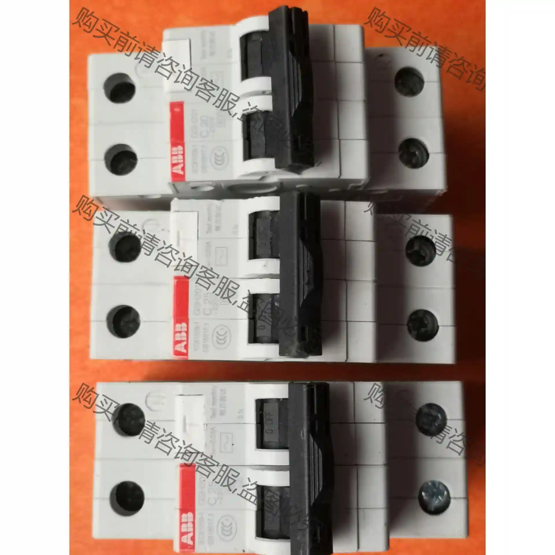 AB漏电保护器1P＋N漏电保护开关C20a C25a， 先议价 拆机货包好