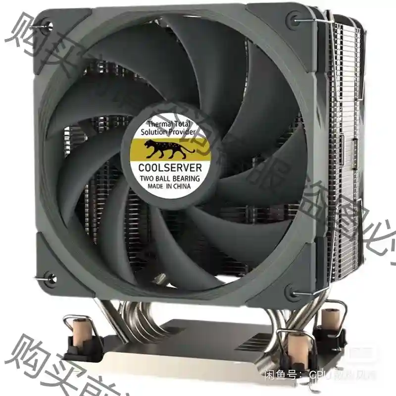 全新 LGA4189金钱豹CPU服务器散热器4U塔式双风扇5 先议价 拆机货