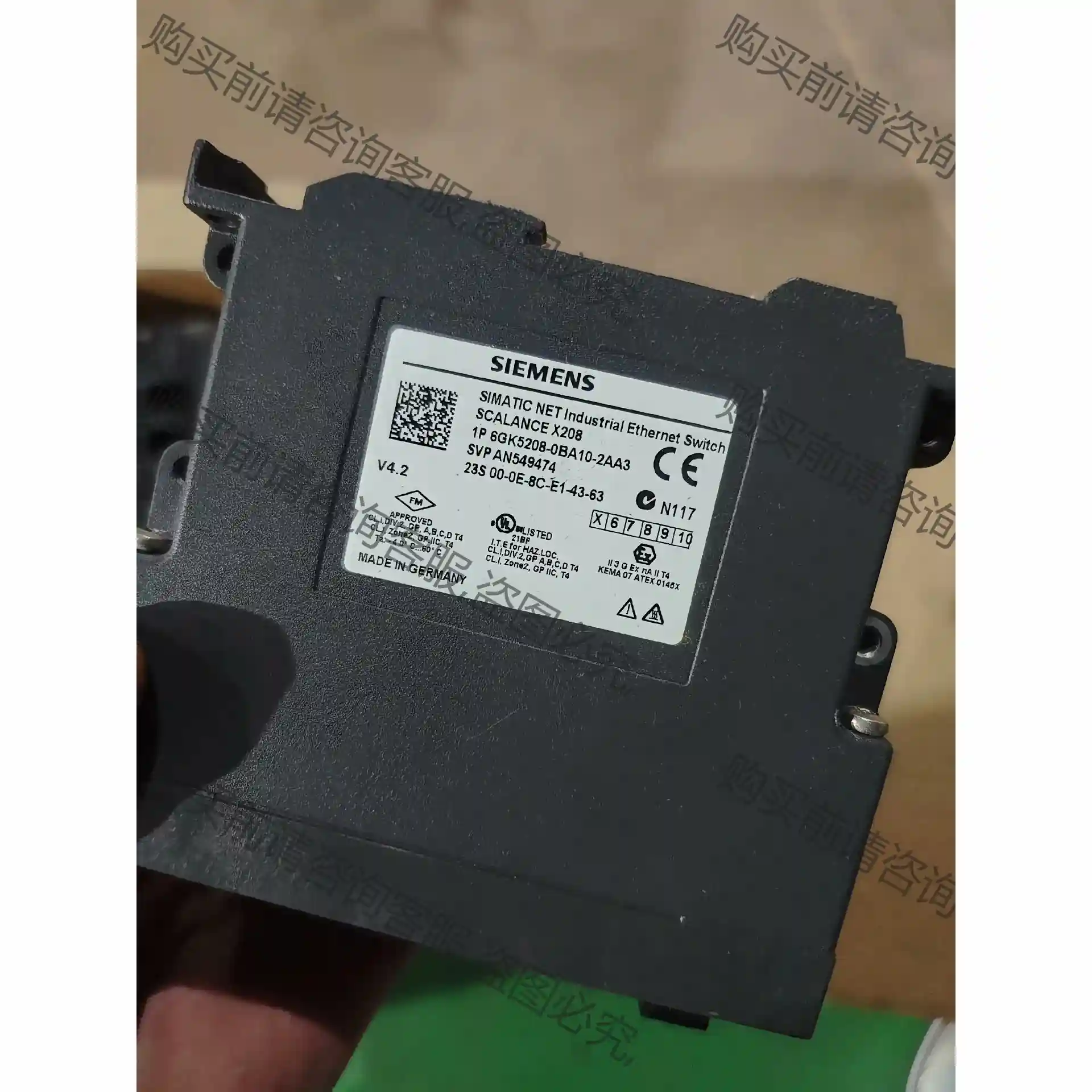 6GK5208-0BA10-2AA3工程余货实物图拍摄需要联 先议价 拆机货包好