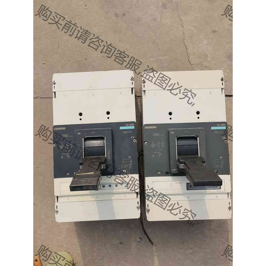 功能正常议价 两台拆机VL1250西门zi断路器，脱扣电流是1000安的