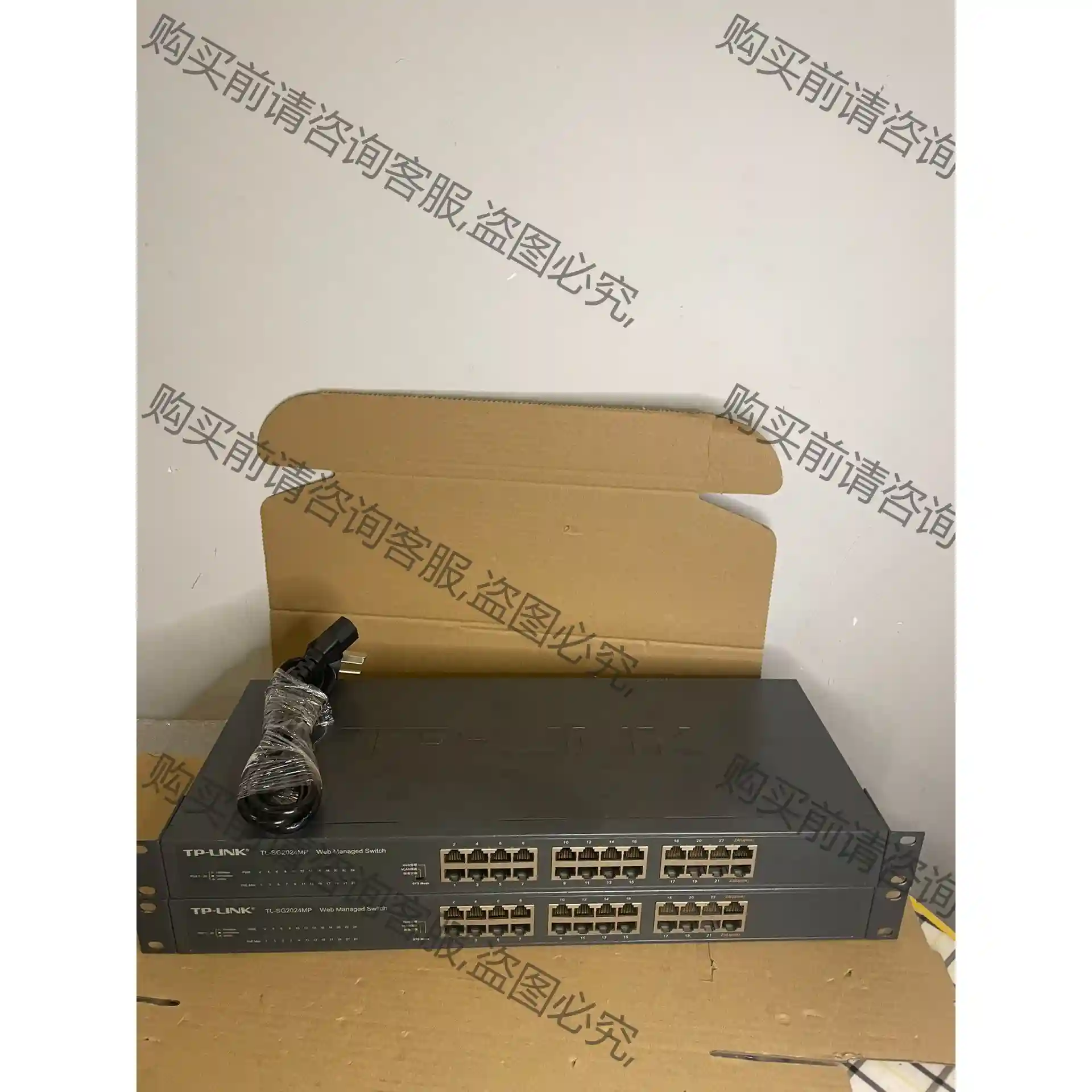 二手Tp-link24口SG2024MP千兆WEB网管POE 先议价 拆机货包好