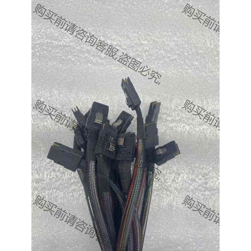 功能正常议价 原厂拆机安费诺直头 6GB转12GB SAS线， 8087转