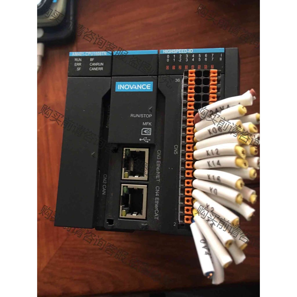 功能正常议价 汇川plc可编程控制器AM401-CPU1608TN，九五成