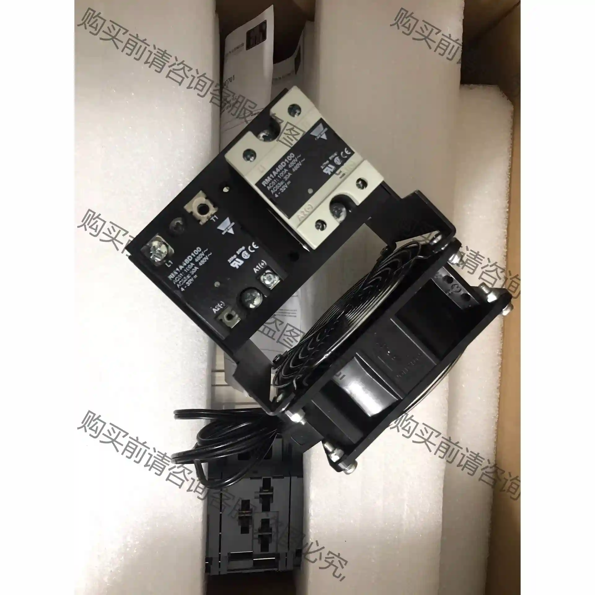 原装佳乐固态继电器RM1A48D100,带散热组件,贝加莱工 先议价 拆