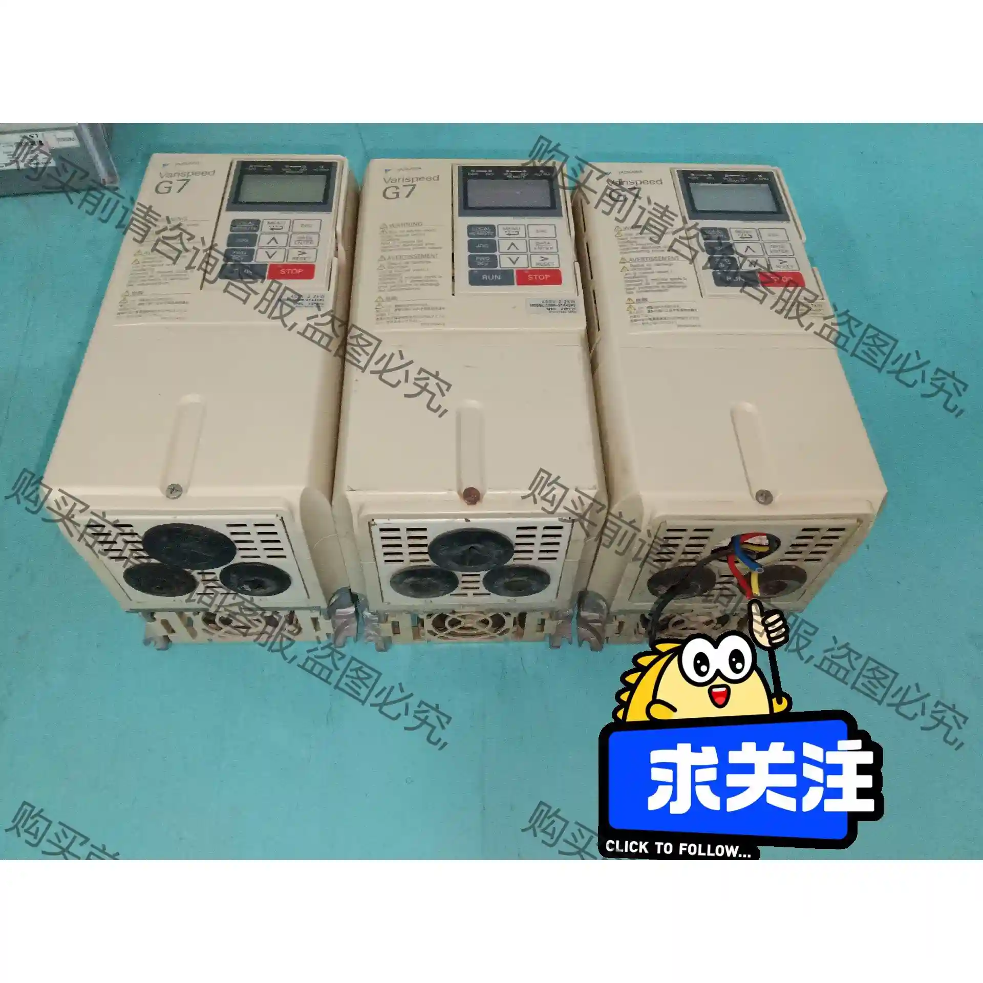 安川G7系列变频器CIMR-G7A42P2 2.2kw 先议价 拆机货包好