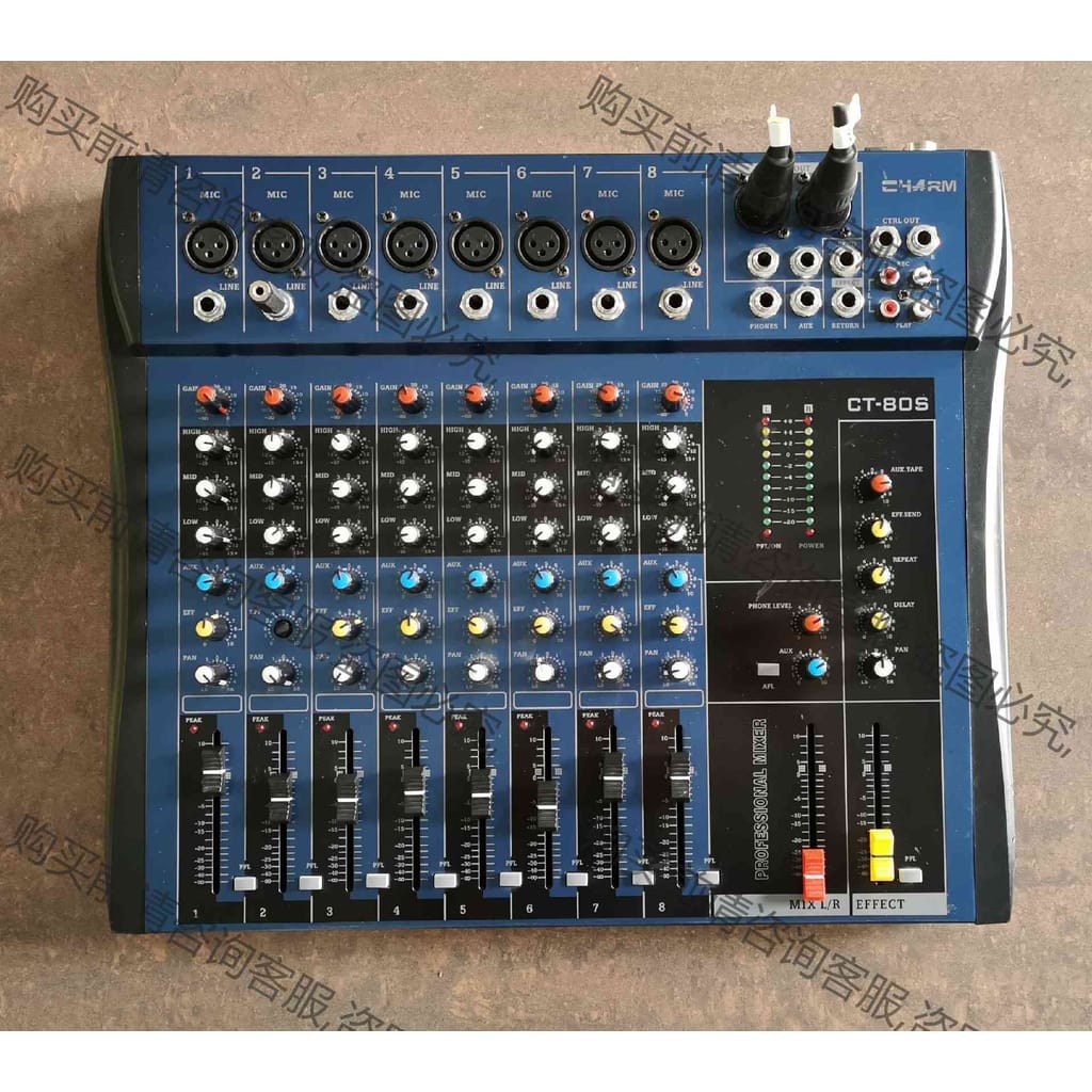 功能正常议价 CT-80s调音台8路专业混响带数字效果K歌舞台演出婚
