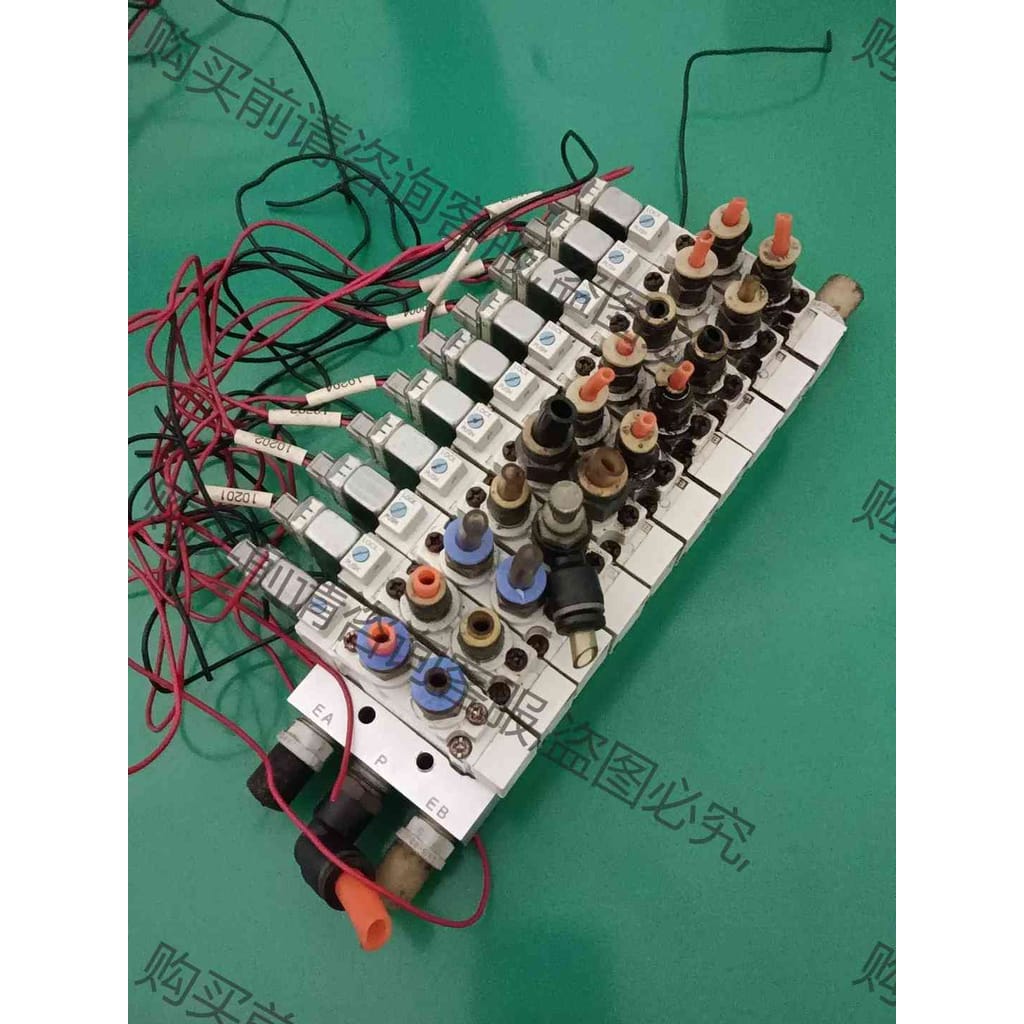 功能正常议价 拆机SM电磁阀一组，SY5120-5LZD-01，24V，