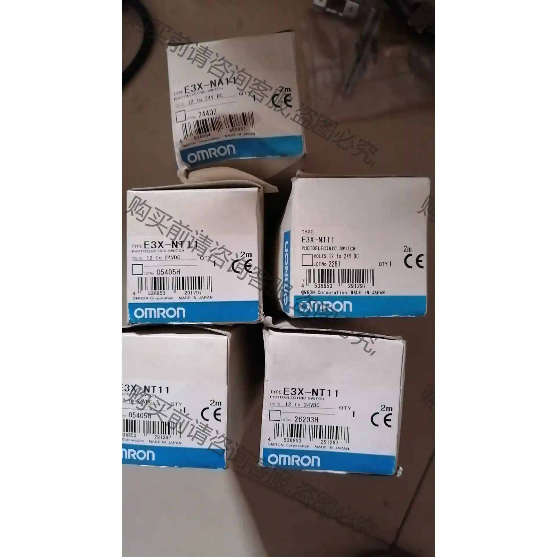 omron 光纤放大器 E3X-NT11 共4只，其中一 先议价 拆机货包好