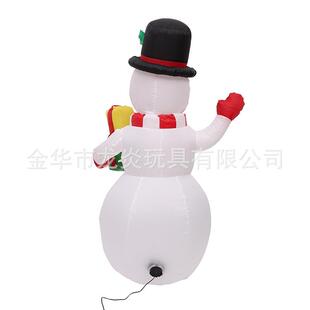 1.5米GRB充气雪人圣诞LED彩灯雪人旋转圣诞雪人充气气模庭院装 饰