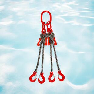 包邮带调节器四腿起重链条吊索具G80锰钢链条可调式吊链吊钩2腿