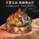 平底琉璃博山盘香炉中式 熏香炉 盘香炉打香篆香薰炉琉璃香薰炉中式