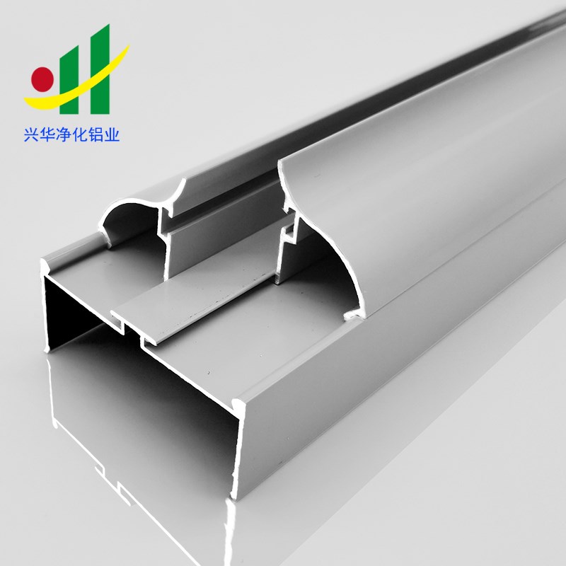 净化铝型材50单玻璃密封窗料75型无尘车间洁净室净化板铝合金型材