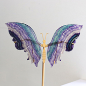 泰国蝴蝶水晶原石摆件 2.5直播间孤品