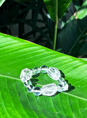 阿拜多斯三频升纬能量白水晶手链