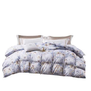 富安娜羽绒被四季被白鹅绒冬被芯加厚冬季保暖单人双人春秋被婚庆