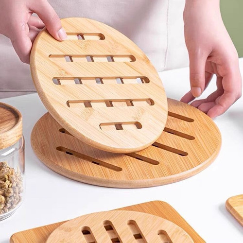 砂锅高压锅专用楠竹隔热垫厚1cm