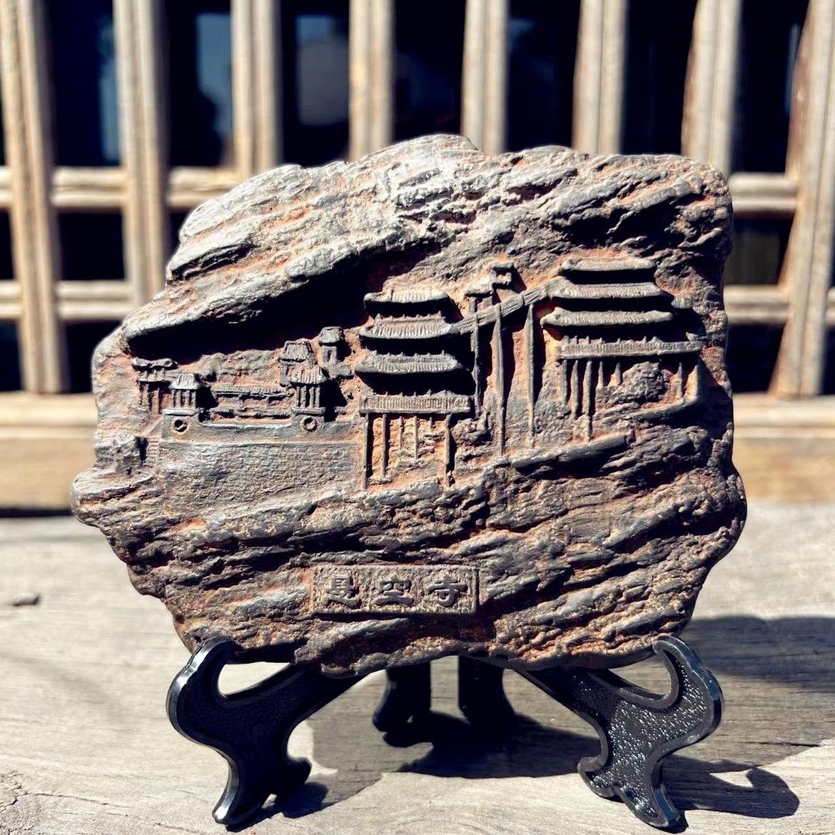 黑神话悟空周边山西取景悬空寺非遗砖雕佛像摆件文房镇纸文创礼品