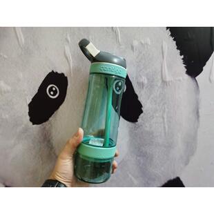 美国康迪克contigo吸管杯果茶杯夏季 水杯学生水壶带茶隔560ml定制