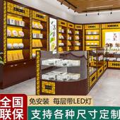 参茸柜虫草燕窝展示柜中药材保健品滋补品展柜移动玻璃柜中岛柜子