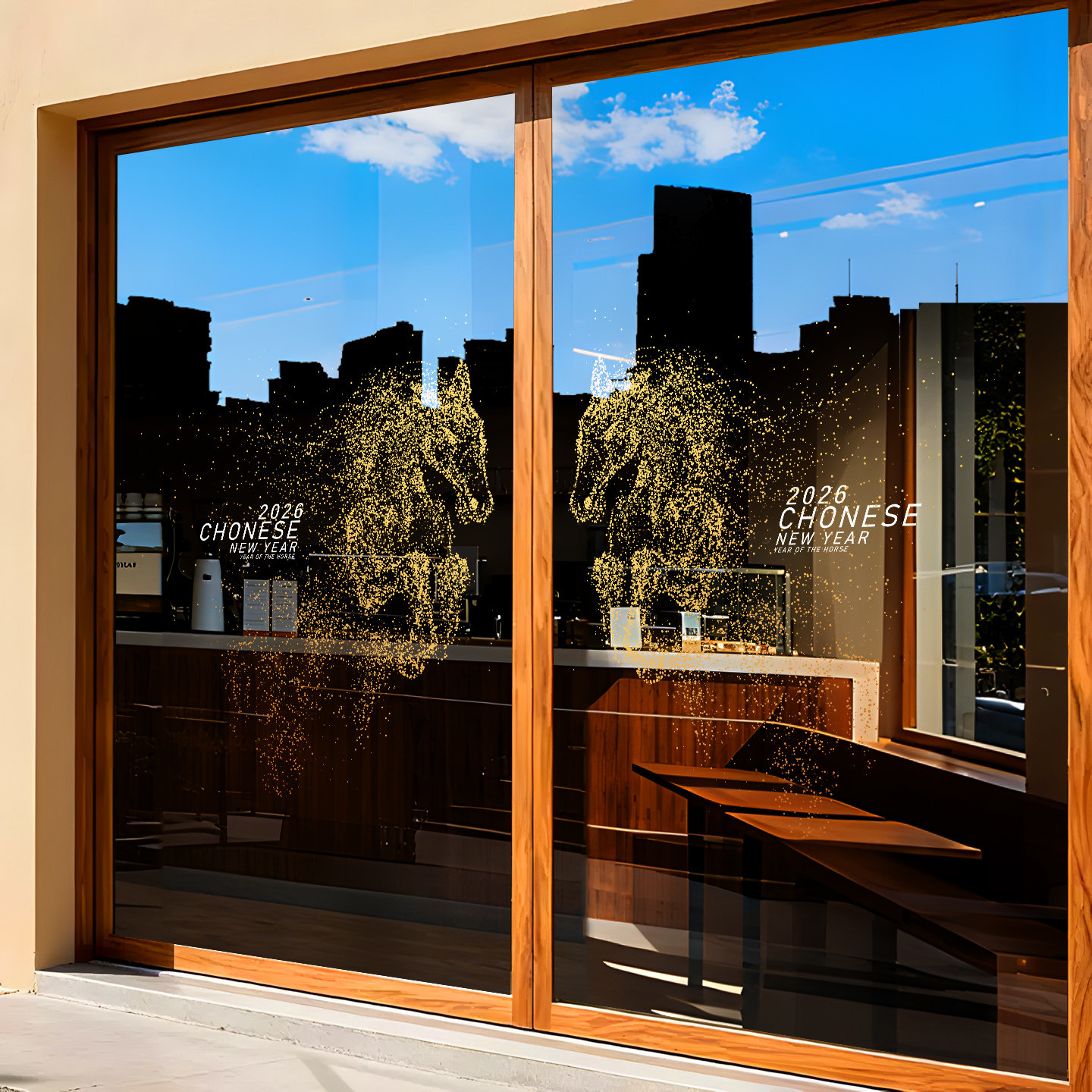 新年窗花马年2026静电玻璃门贴过年春节窗贴店铺氛围布置装饰贴纸,家居饰品,软装墙贴,淘宝优惠券,粉丝福利购,淘宝优惠卷