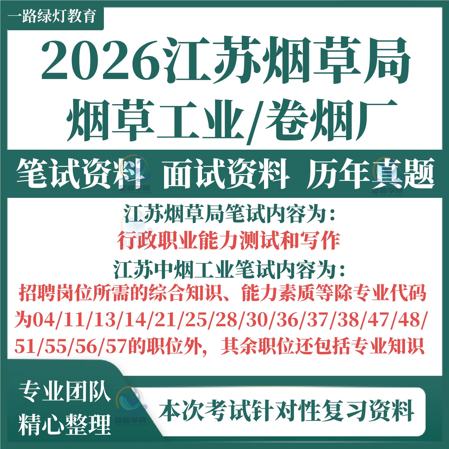 2026江苏中烟工业烟草专卖局烟草公司卷烟厂招聘考试资料笔试历年真题试题题库面试通用类计算机类机电控制机械工程