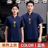 Синий, короткий рукав