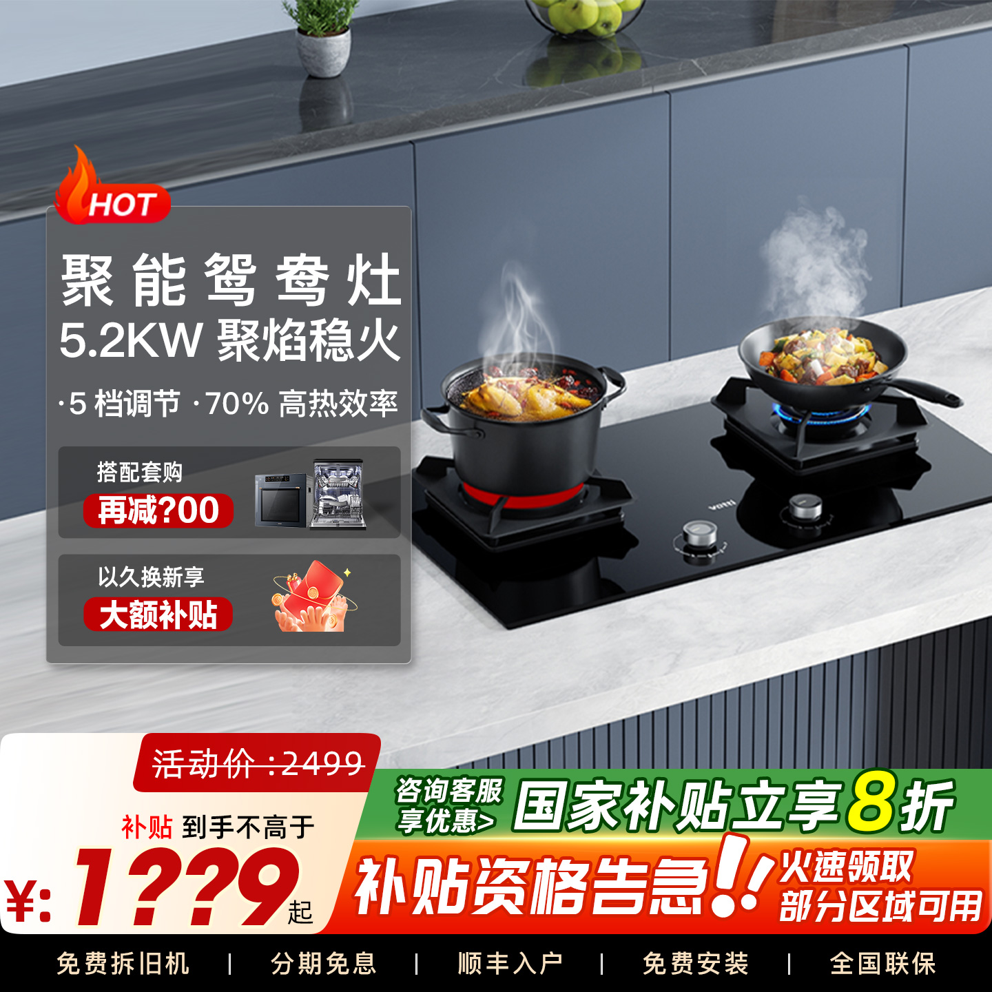 节能燃气鸯5.2KW节能Vatti/华帝