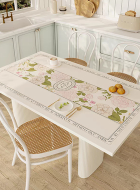 桌布防水防油免洗轻奢高级感餐桌垫皮革桌垫防烫桌面保护垫茶几布