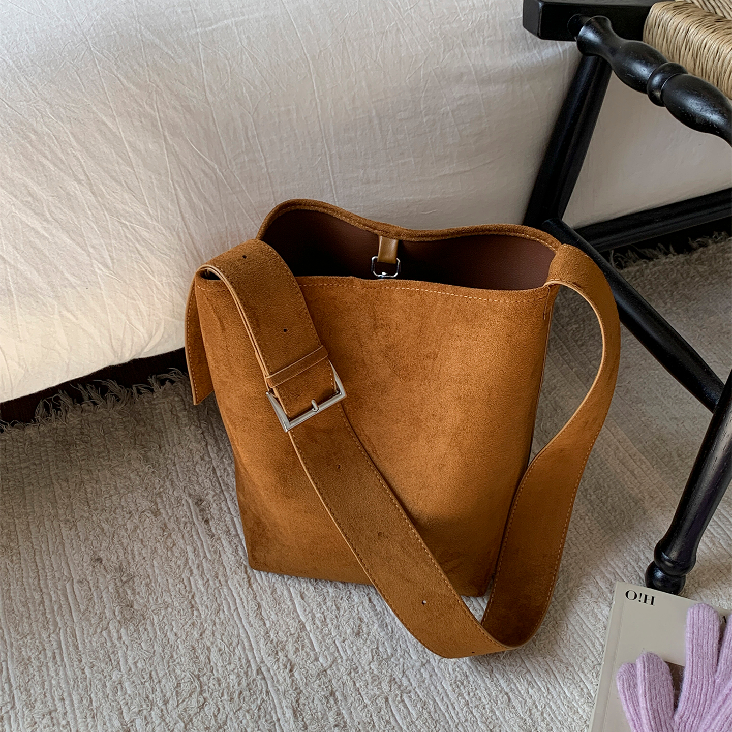 大容量百搭单肩斜挎子母包