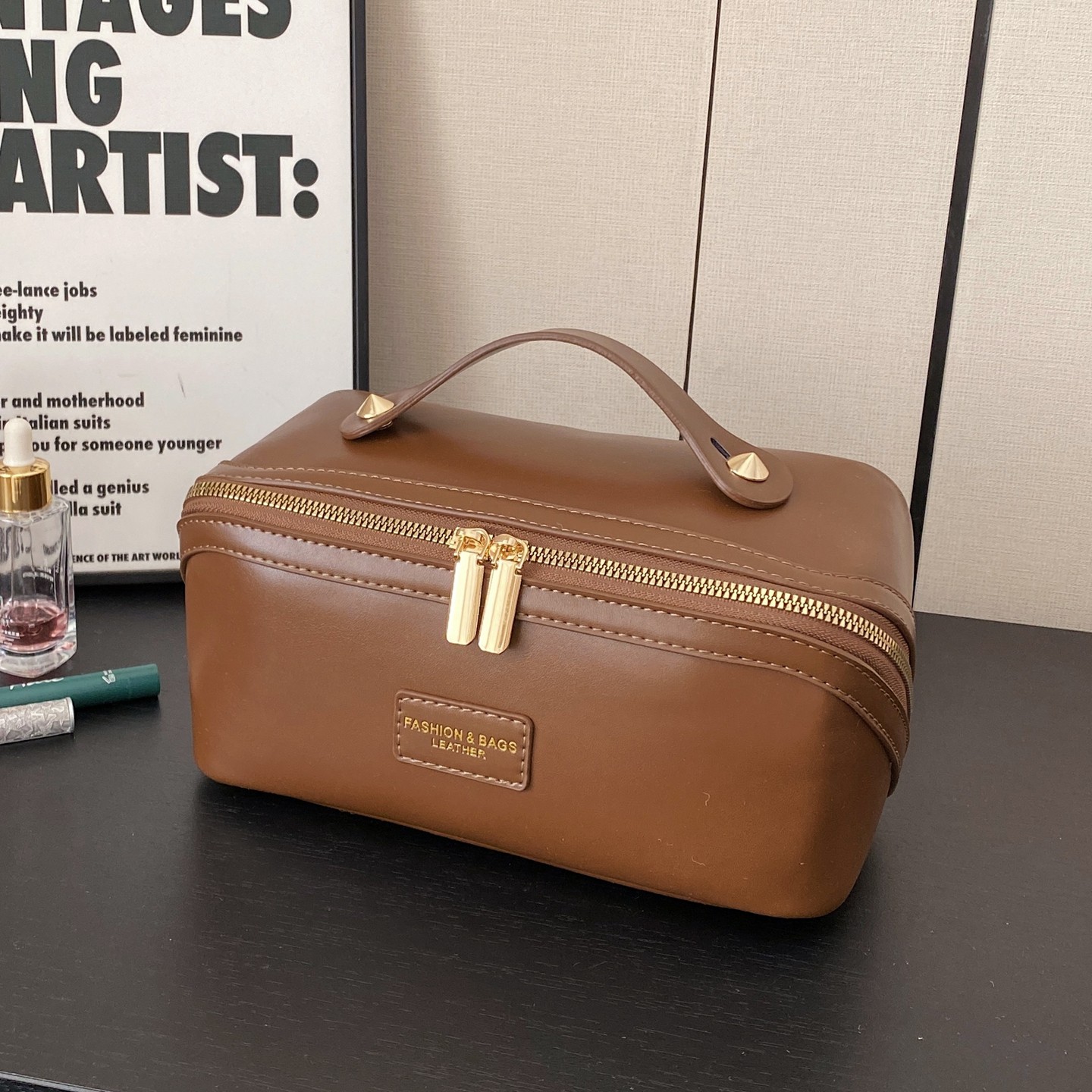 高级质感化妆包女2026便携旅行随身手提大容量化妆品分区收纳包袋,收纳整理,化妆包,淘宝优惠券,粉丝福利购,淘宝优惠卷