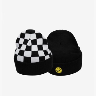 Nike/耐克冬季大童双面佩戴笑脸图案针织帽FB6493-010