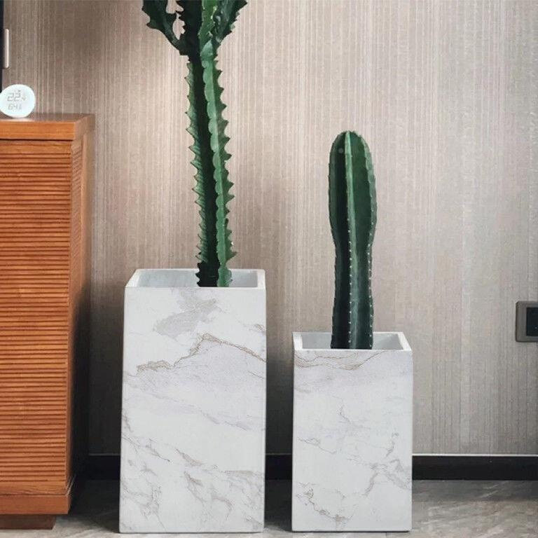 器工 大理石石花QYF盆坊长箱方条形花箱阳台隔断养鱼坛水泥槽池缸