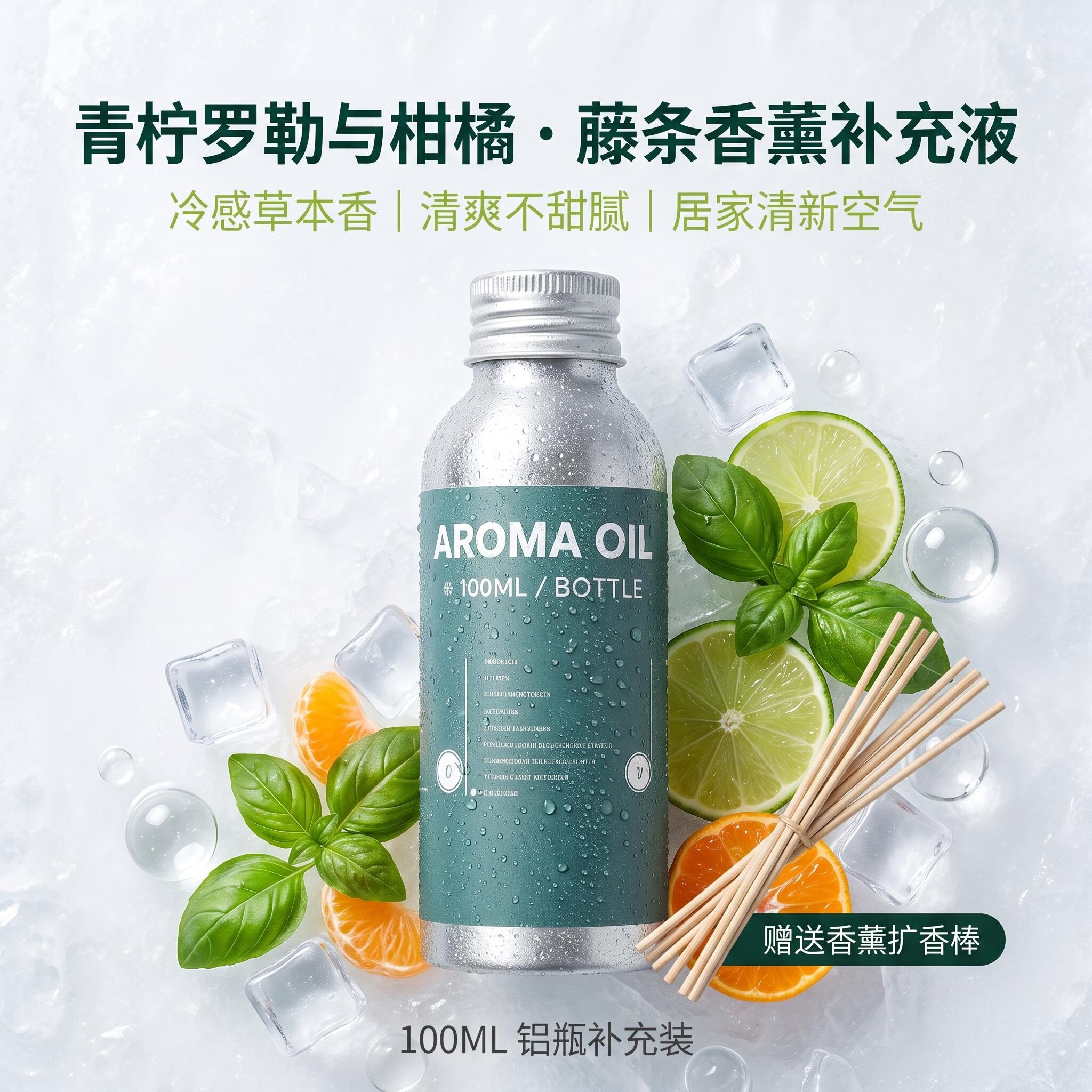 无火便携香薰精油100ML持久香氛