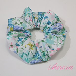 英国Liberty棉布繁华似锦大肠发圈亲子头花发绳皮筋