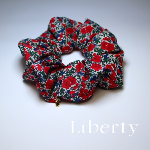 英国Liberty棉布甜美ins小众手工大肠发圈头花发绳皮筋