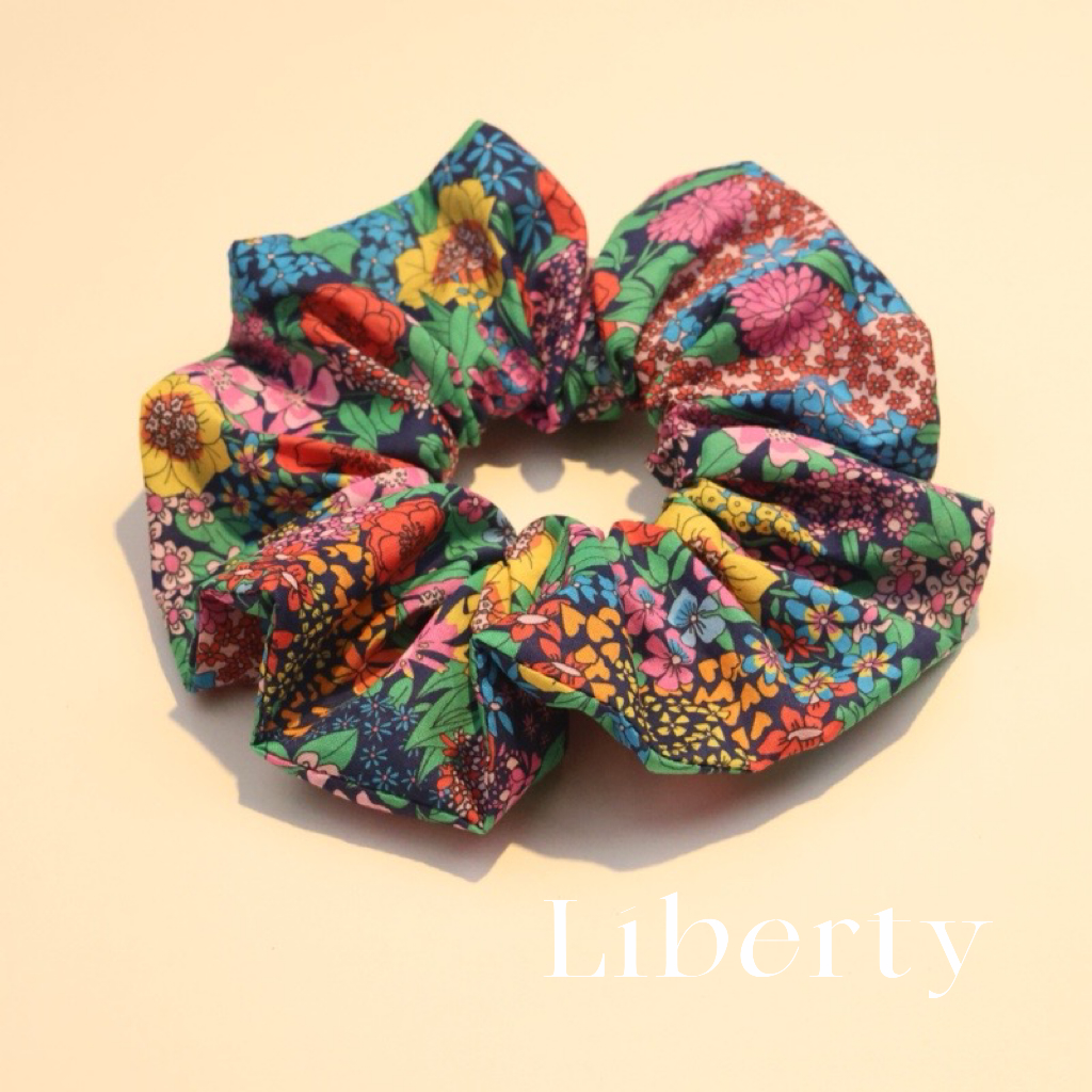 英国Liberty棉布春夏繁花手工不勒头发可亲子发圈皮筋