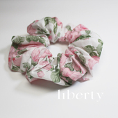 英国Liberty棉布夏天ins小众手工大肠发圈女头花发绳皮筋