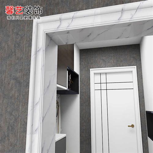 石塑大理石门套门框包边装饰线条阳台垭口入户门定制电梯套单双包